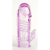 Фиолетовая насадка с коготком и шипами - 13 см. - Toyfa Basic - в Евпатории купить с доставкой