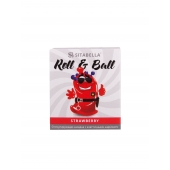 Стимулирующий презерватив-насадка Roll   Ball Strawberry - Sitabella - купить с доставкой в Евпатории
