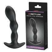 Черный анальный стимулятор простаты с вибрацией Special Anal Massager - 14,5 см. - Baile - в Евпатории купить с доставкой