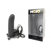 Черный страпон с вибратором Mojo Ghia - Seven Creations - купить с доставкой в Евпатории