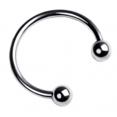 Серебристая подкова на головку пениса - ToyFa - купить с доставкой в Евпатории