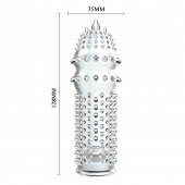Закрытая прозрачная насадка Crystal sleeve - 14,2 см. - Erowoman-Eroman - в Евпатории купить с доставкой