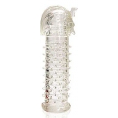 Закрытая прозрачная насадка на пенис Crystal Sleeve Faraon - 13,5 см. - Erowoman-Eroman - в Евпатории купить с доставкой