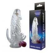 Закрытая прозрачная вибронасадка на пенис Crystal Sleeve Vibe - Erowoman-Eroman - в Евпатории купить с доставкой