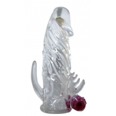 Закрытая прозрачная вибронасадка на пенис Crystal Sleeve Vibe - Erowoman-Eroman - в Евпатории купить с доставкой