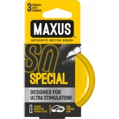 Презервативы с точками и рёбрами в железном кейсе MAXUS Special - 3 шт. - Maxus - купить с доставкой в Евпатории