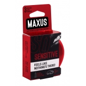 Ультратонкие презервативы в железном кейсе MAXUS Sensitive - 3 шт. - Maxus - купить с доставкой в Евпатории