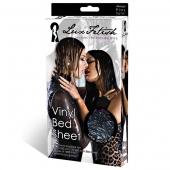Черная виниловая ткань-простынь для эротических игр - Lux Fetish - купить с доставкой в Евпатории