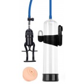 Прозрачная вакуумная вибропомпа Sex Expert с насадкой-вагиной - Sex Expert - в Евпатории купить с доставкой