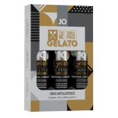 Подарочный набор вкусовых лубрикантов Tri-Me Triple Pack Gelato - System JO - купить с доставкой в Евпатории