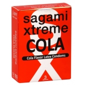 Ароматизированные презервативы Sagami Xtreme COLA - 3 шт. - Sagami - купить с доставкой в Евпатории