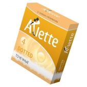 Презервативы Arlette Dotted с точечной текстурой - 3 шт. - Arlette - купить с доставкой в Евпатории