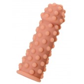 Телесная реалистичная насадка KOKOS Extreme Sleeve 02 с дополнительной стимуляцией - 12,7 см. - KOKOS - в Евпатории купить с доставкой