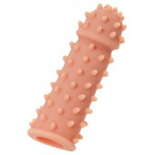 Телесная реалистичная насадка KOKOS Extreme Sleeve 03 с дополнительной стимуляцией - 12,7 см. - KOKOS - в Евпатории купить с доставкой