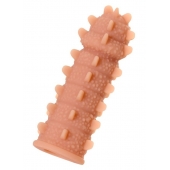 Телесная реалистичная насадка KOKOS Extreme Sleeve 04 с дополнительной стимуляцией - 12,7 см. - KOKOS - в Евпатории купить с доставкой