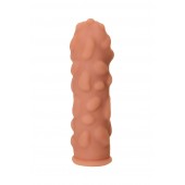 Телесная реалистичная насадка KOKOS Extreme Sleeve 11 с дополнительной стимуляцией - 12,7 см. - KOKOS - в Евпатории купить с доставкой