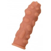 Телесная реалистичная насадка KOKOS Extreme Sleeve 11 с дополнительной стимуляцией - 12,7 см. - KOKOS - в Евпатории купить с доставкой