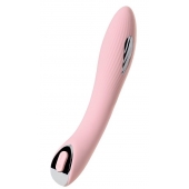 Розовый силиконовый вибратор с электростимуляцией TESLA G-POINT - 21 см. - ToyFa - купить с доставкой в Евпатории