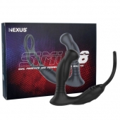 Черная анальная пробка NEXUS SIMUL8 с фиксацией на теле кольцами - Nexus Range - в Евпатории купить с доставкой