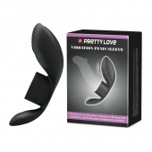Черное кольцо на пенис с вибрацией Vibration Penis Sleeve - Baile - в Евпатории купить с доставкой