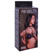 Черный поводок и чокер с кольцом Rada - Rebelts - купить с доставкой в Евпатории