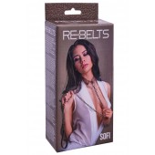 Коричневый поводок и чокер с кольцом Sofi - Rebelts - купить с доставкой в Евпатории