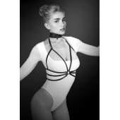 Черная упряжь на грудь Julia - Bijoux Pour Toi - купить с доставкой в Евпатории