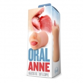 Телесный мастурбатор-ротик с язычком Oral Anne - Blush Novelties - в Евпатории купить с доставкой