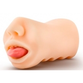 Телесный мастурбатор-ротик с язычком Oral Anne - Blush Novelties - в Евпатории купить с доставкой
