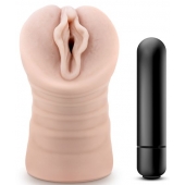 Телесный мастурбатор-вагина с вибропулей Ashley - Blush Novelties - в Евпатории купить с доставкой