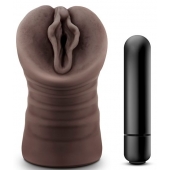 Коричневый мастурбатор-вагина Alexis - Blush Novelties - в Евпатории купить с доставкой