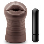 Коричневый мастурбатор-ротик Heather - Blush Novelties - в Евпатории купить с доставкой