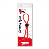 Красное эрекционное лассо с одной бусиной-утяжкой STRETCHY THIN LASSO - Dream Toys - в Евпатории купить с доставкой