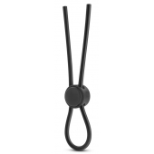 Черное силиконовое лассо на пенис SILICONE LOOP COCK RING - Blush Novelties - в Евпатории купить с доставкой