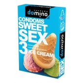 Презервативы для орального секса DOMINO Sweet Sex с ароматом мороженого - 3 шт. - Domino - купить с доставкой в Евпатории