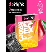 Презервативы для орального секса DOMINO Sweet Sex с ароматом манго - 3 шт. - Domino - купить с доставкой в Евпатории