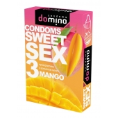 Презервативы для орального секса DOMINO Sweet Sex с ароматом манго - 3 шт. - Domino - купить с доставкой в Евпатории