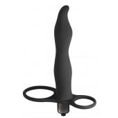 Черная вибронасадка для двойного проникновения Flirtini - 15,9 см. - Lola Games - купить с доставкой в Евпатории