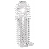 Закрытая прозрачная насадка на пенис с шипиками Nubby Sleeve - 14,5 см. - Chisa - в Евпатории купить с доставкой