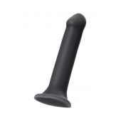 Черный фаллос на присоске Silicone Bendable Dildo XL - 20 см. - Strap-on-me - купить с доставкой в Евпатории