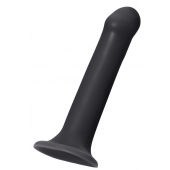 Черный фаллос на присоске Silicone Bendable Dildo XL - 20 см. - Strap-on-me - купить с доставкой в Евпатории