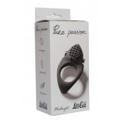 Черное эрекционное виброкольцо Pure Passion Midnight - Lola Games - в Евпатории купить с доставкой