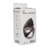 Черное эрекционное виброкольцо Pure Passion Sunset - Lola Games - в Евпатории купить с доставкой
