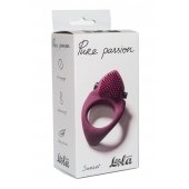 Бордовое эрекционное виброкольцо Pure Passion Sunset - Lola Games - в Евпатории купить с доставкой