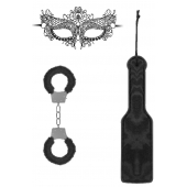 Черный игровой набор Introductory Bondage Kit №4 - Shots Media BV - купить с доставкой в Евпатории