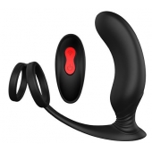 Черный массажер простаты REMOTE P-PLEASER - Dream Toys - в Евпатории купить с доставкой