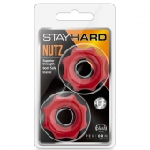 Набор из 2 красных фигурных эрекционных колец NUTZ - Blush Novelties - в Евпатории купить с доставкой