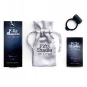 Темно-серое эрекционное кольцо Vibrating Love Ring с вибрацией - Fifty Shades of Grey - в Евпатории купить с доставкой