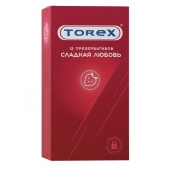 Презервативы Torex  Сладкая любовь  с ароматом клубники - 12 шт. - Torex - купить с доставкой в Евпатории