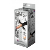 Пояс-трусики с насадкой Glamour - 17 см. - LOVETOY (А-Полимер) - купить с доставкой в Евпатории